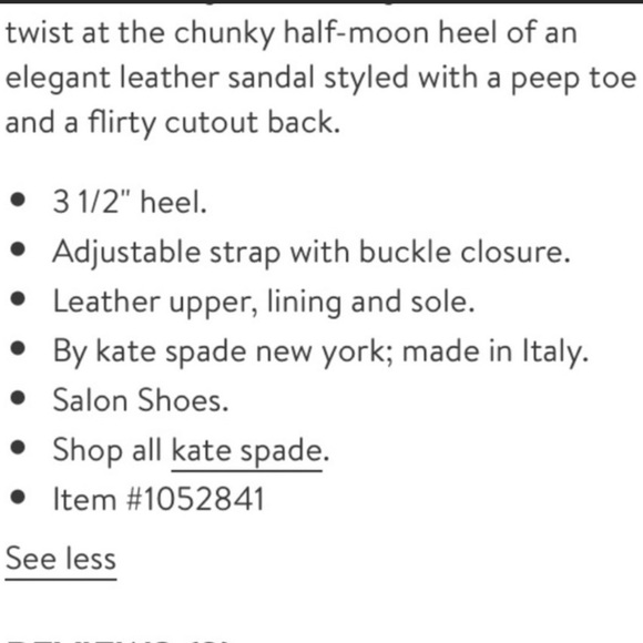 Kate Spade Ingrada leather slingback block heel - Picture 9 of 9